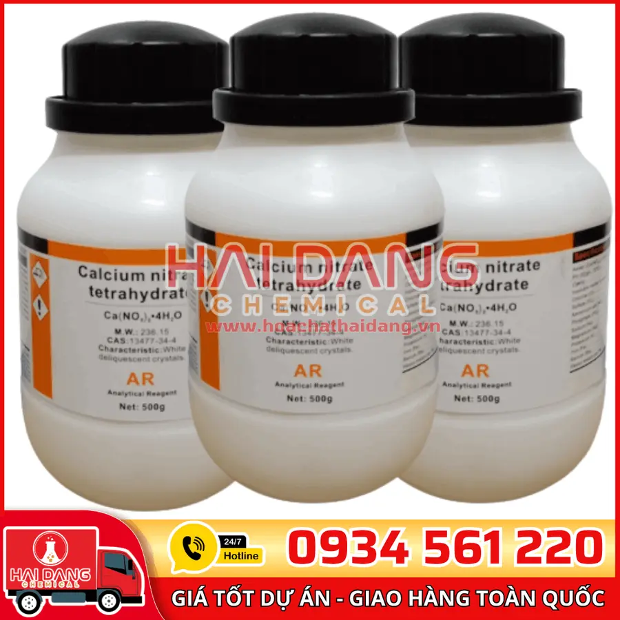 Calcium Sulfate CaSO₄, lọ 500g - hãng Xilong
