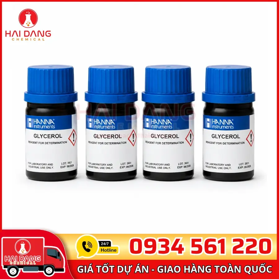 Dung dịch hiệu chuẩn Glycerol, 4 x 30mL - Hanna Ý
