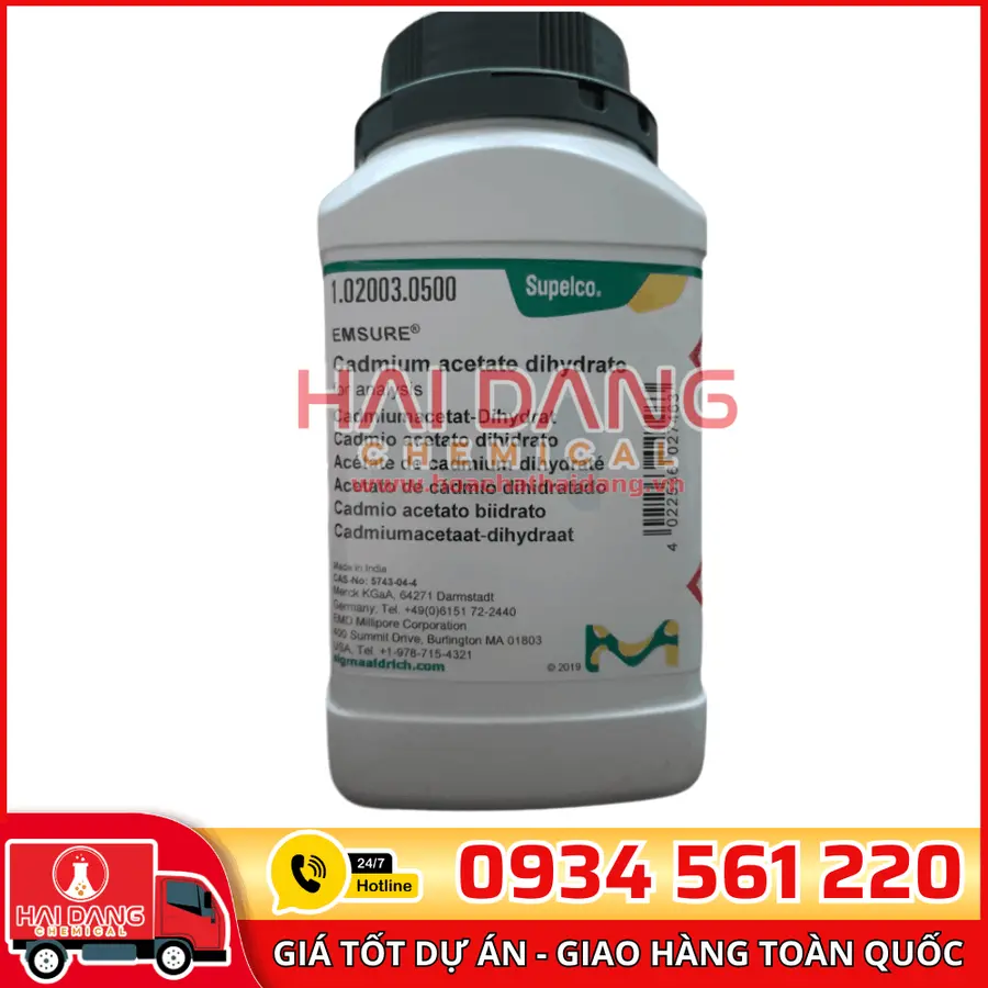 Cadmium Acetate Dihydrate lọ 500g - Merck