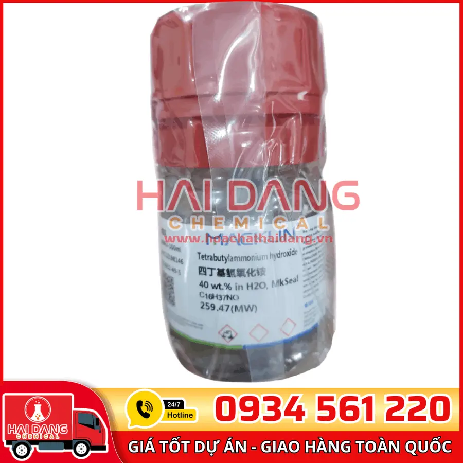 Tetrabutylammonium hydroxide 40 wt.% in H2O 100ml – Macklin