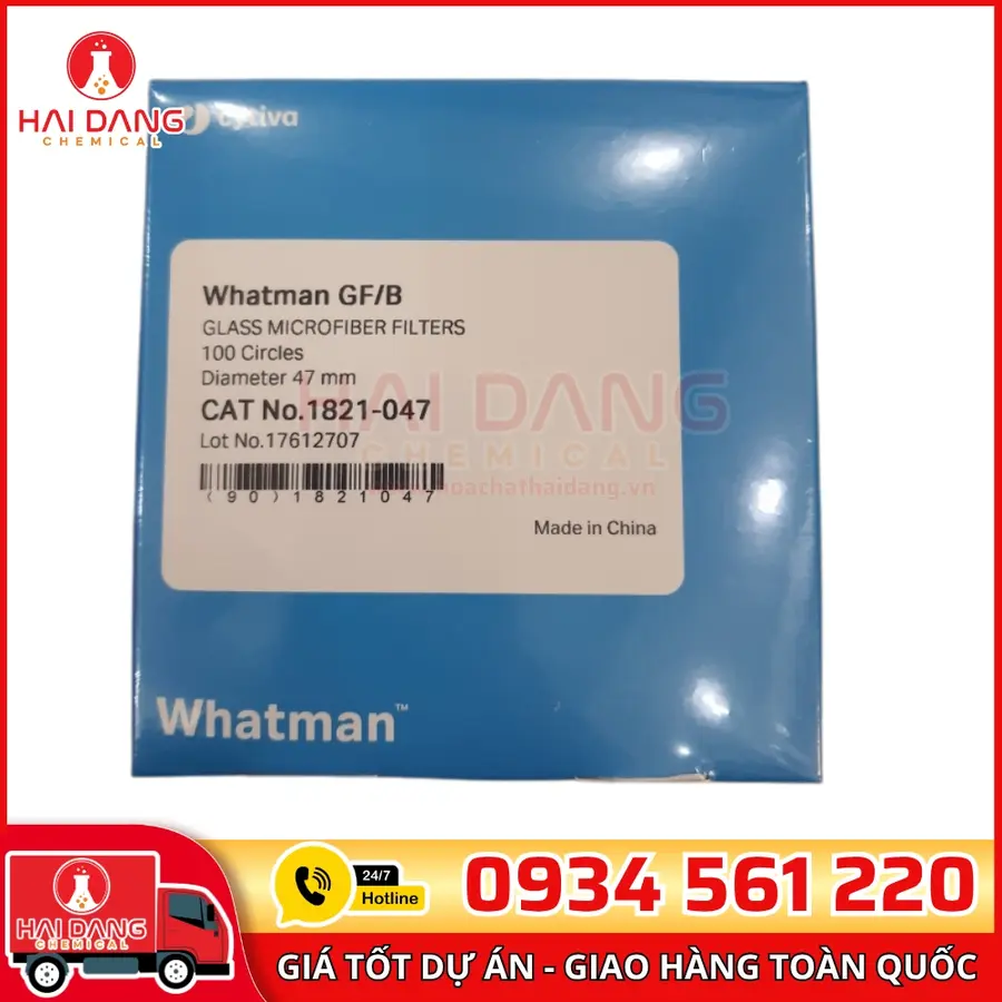 Màng Lọc Sợi Thủy Tinh GF/B 1.0µm – 47mm – Hãng Whatman