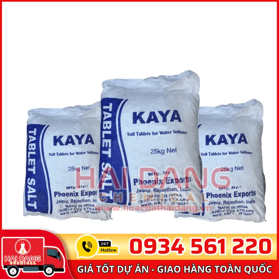 Muối Viên Kaya NaCl Ấn Độ