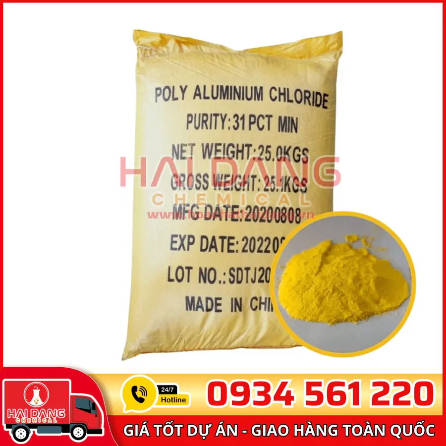 Poly Aluminium Chloride Al₂O₃ PAC 31% Trung Quốc