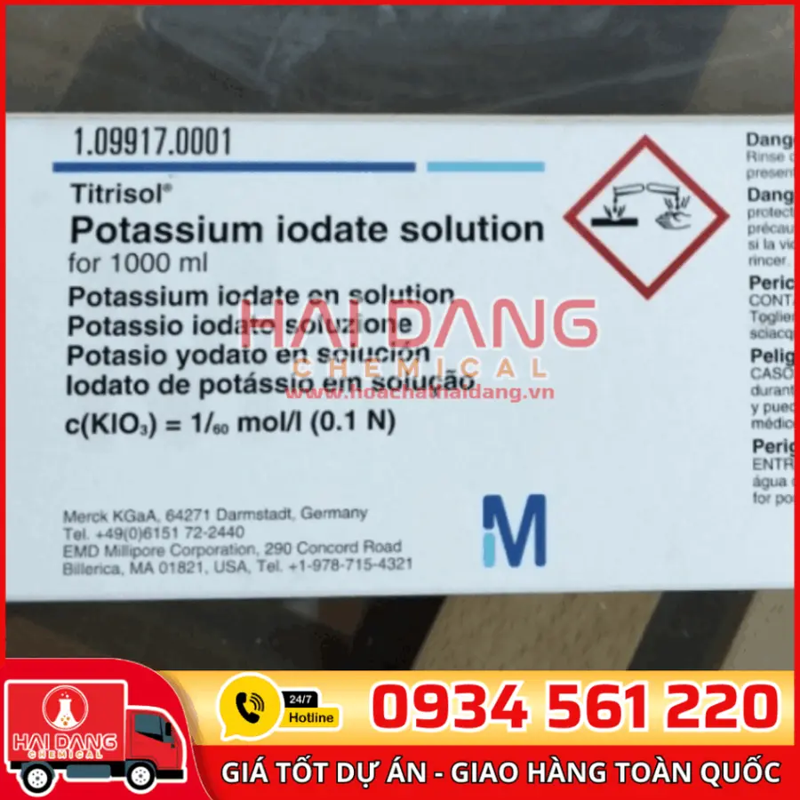 Ống chuẩn Potassium Iodate (KIO₃) 0.1N – Merck