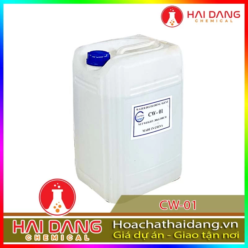 Hóa Chất Xử Lý Nước Thải Khử Màu Nước CW-01