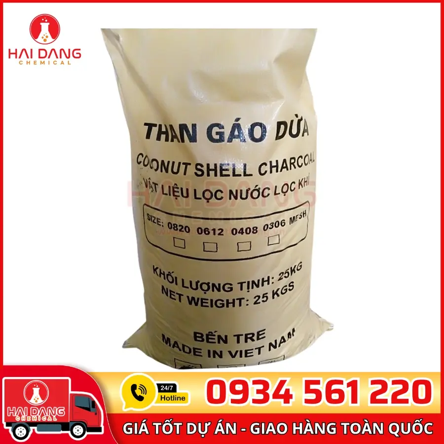 Than Hoạt Tính TĐHH 0820 Iodine 400-600 Việt Nam