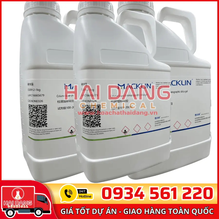 Column-layer chromatographic silica gel - Silica gel sắc ký 100-200 mesh 1kg – Macklin 