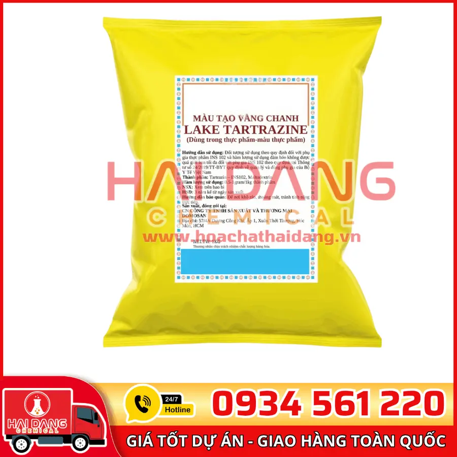 Phẩm Màu LAKE TARTRAZINE Ấn Độ