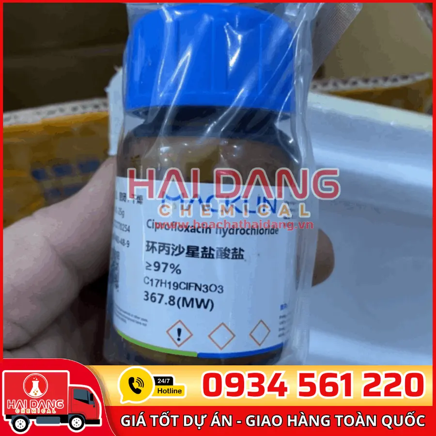 Ciprofloxacin hydrochloride 25g – Macklin 