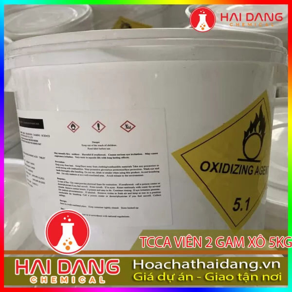 Hóa Chất Thủy Sản Tcca viên 2 Gam Xô 5kg Trung Quốc