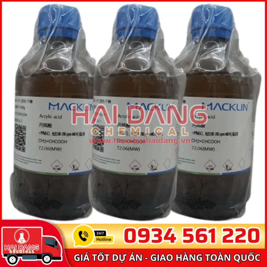 Acrylic Acid 500g/ 2.5Kg/ 10Kg/ 25Kg - Macklin