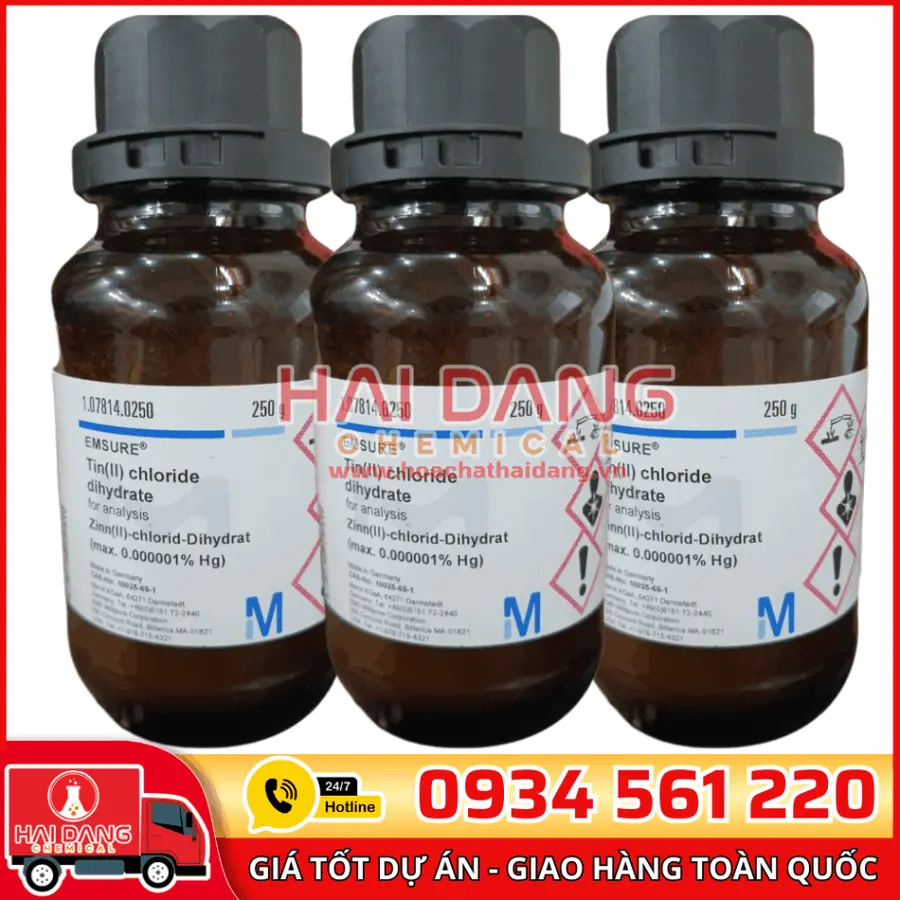 Tin(II) chloride dihydrate lọ 250g - Merck