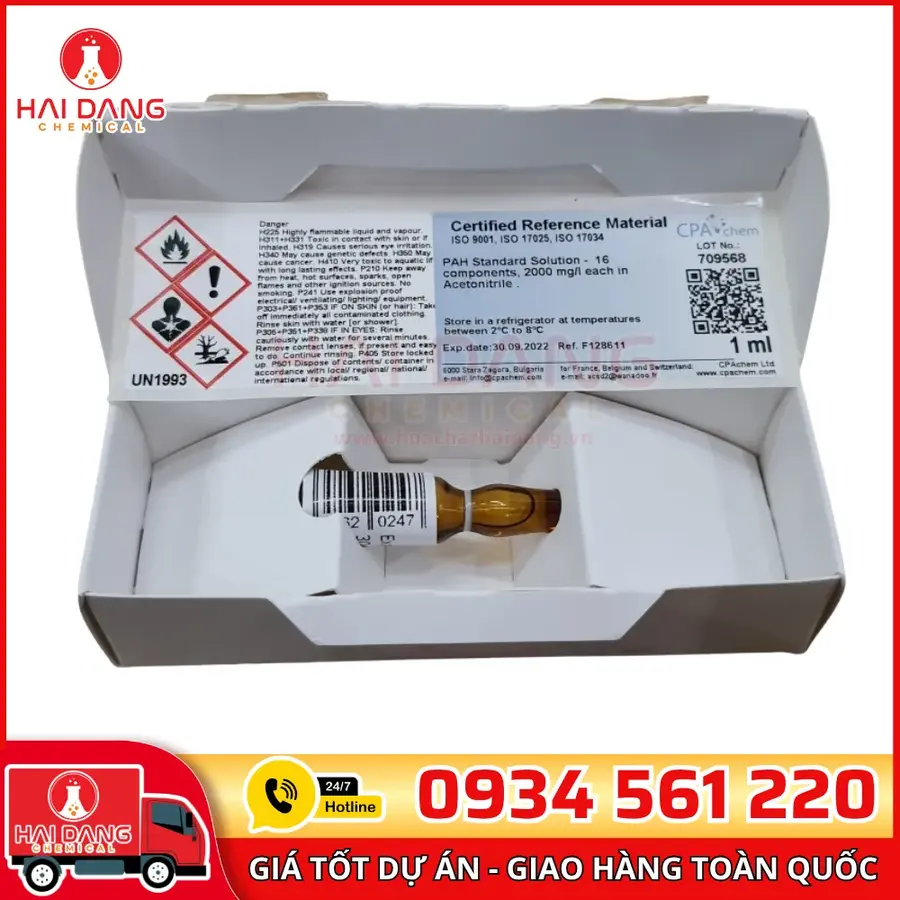 PAH 16 Thành Phần 2000mg/L Dung Dịch Chuẩn 1mL CPAchem