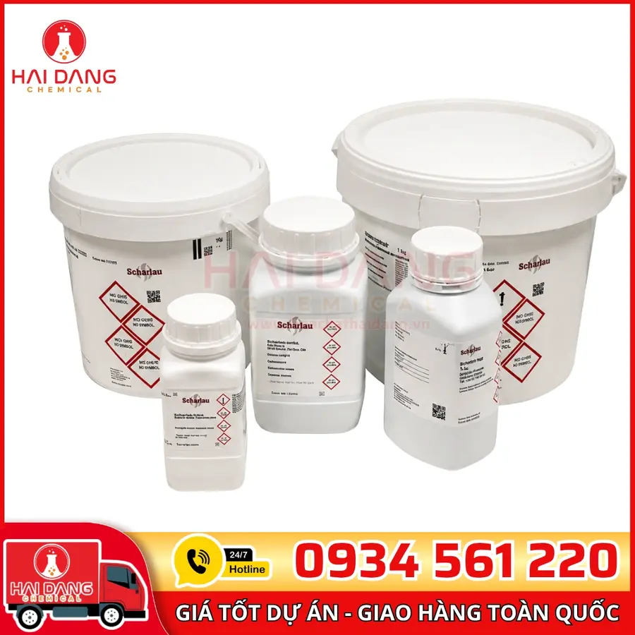 Potassium chloride (KCl), lọ 500g hãng Scharlau