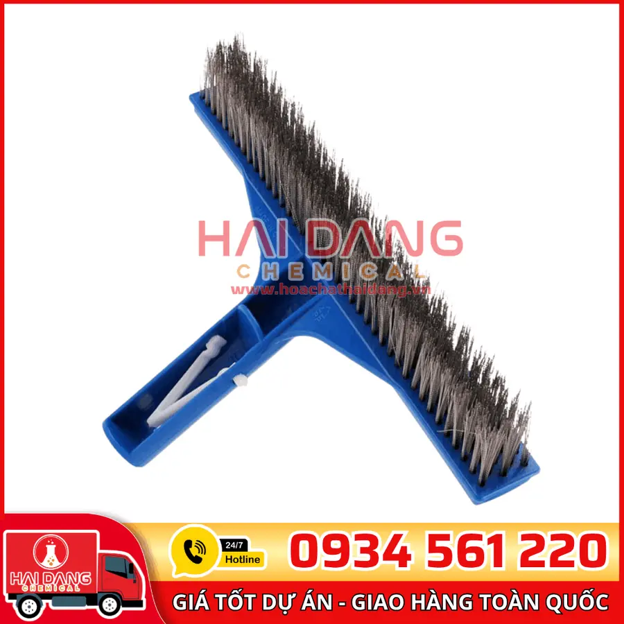 Chổi Cọ Bể Bơi Emaux CE222 Lông Thép Chà Rêu Mạnh Mẽ