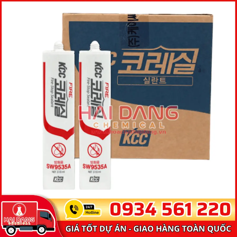KCC SW9535A – Keo Acrylic Chống Cháy Trám Khe Hiệu Quả