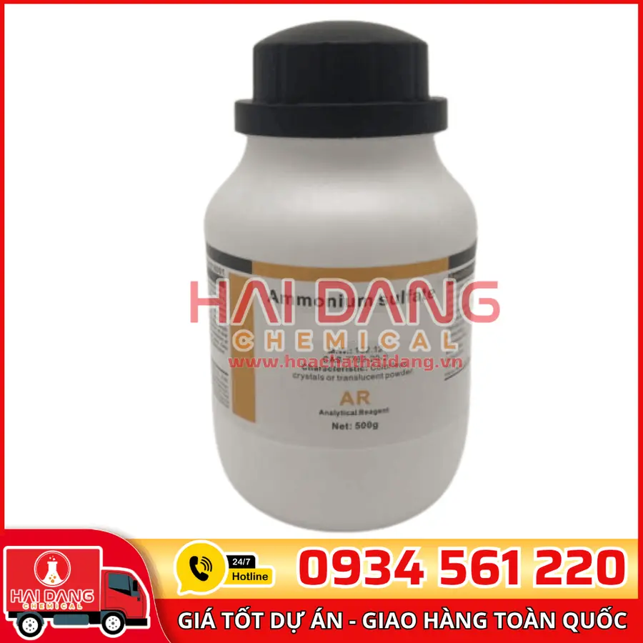 Ammonium Sulfite (NH₄)₂SO₃, lọ 500g - hãng Xilong