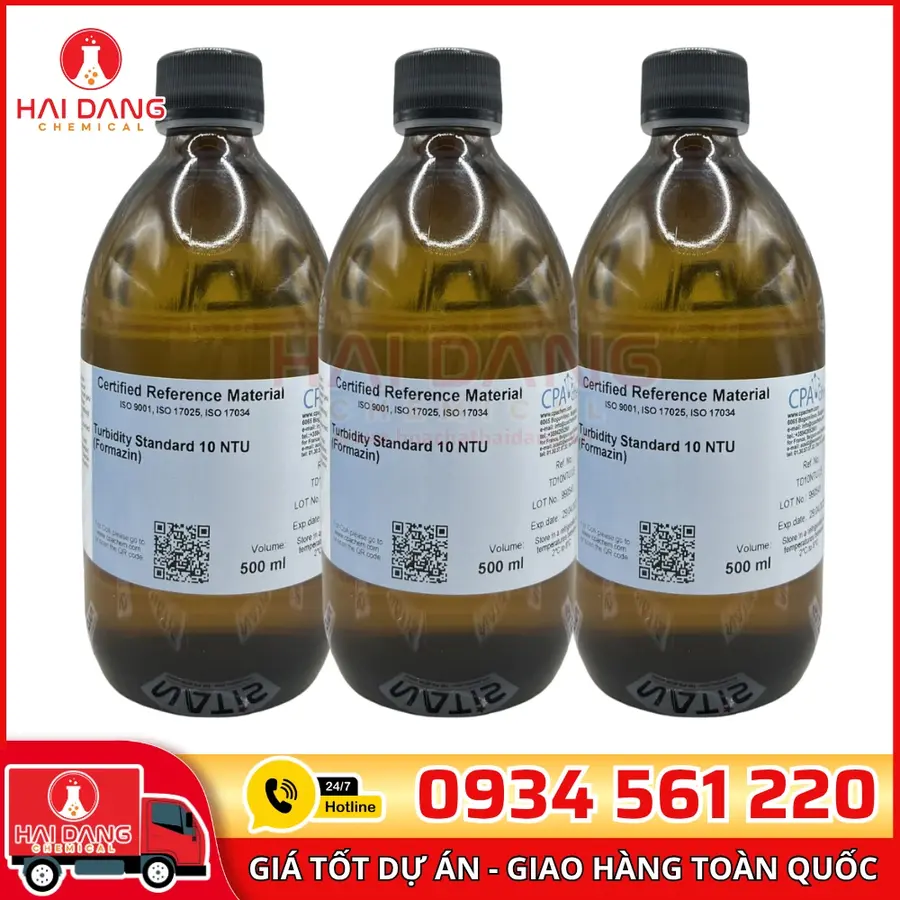 Dung Dịch Chuẩn Độ Đục 10NTU Chai 500mL CPAchem