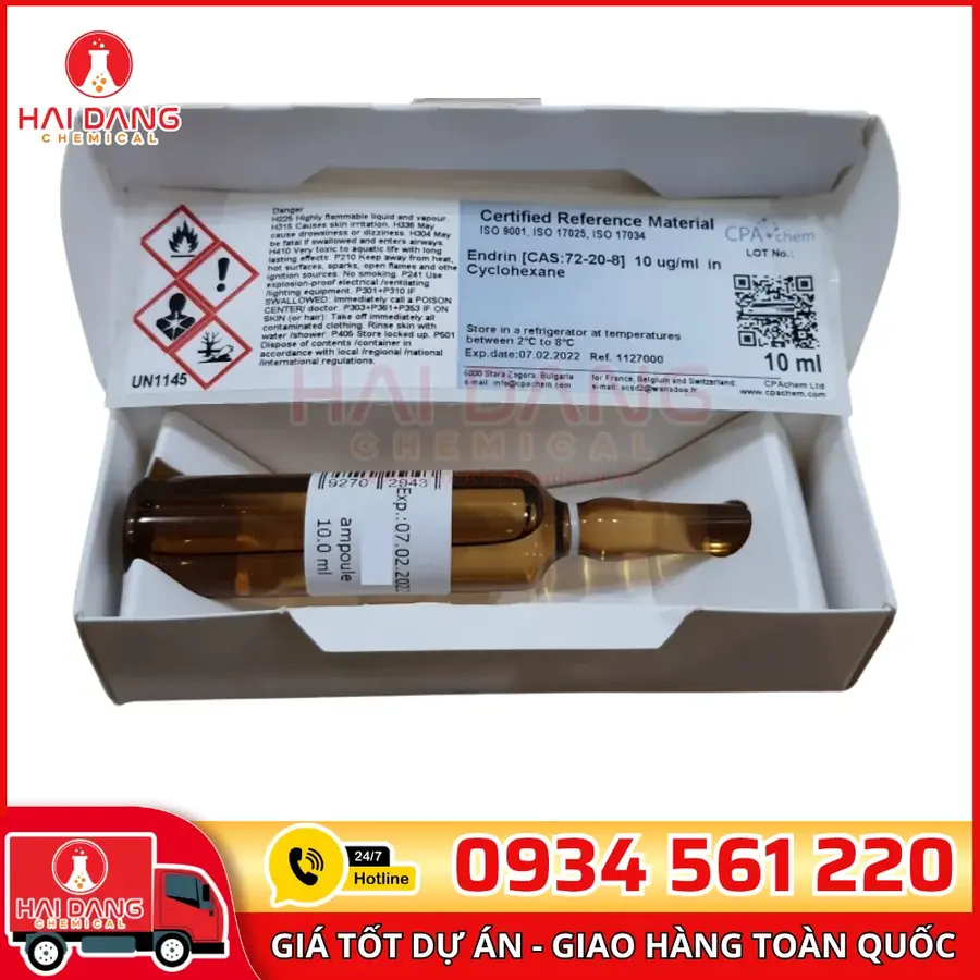 Dung Dịch Chuẩn Endrin 10 µg/mL Trong Cyclohexane – CPAchem