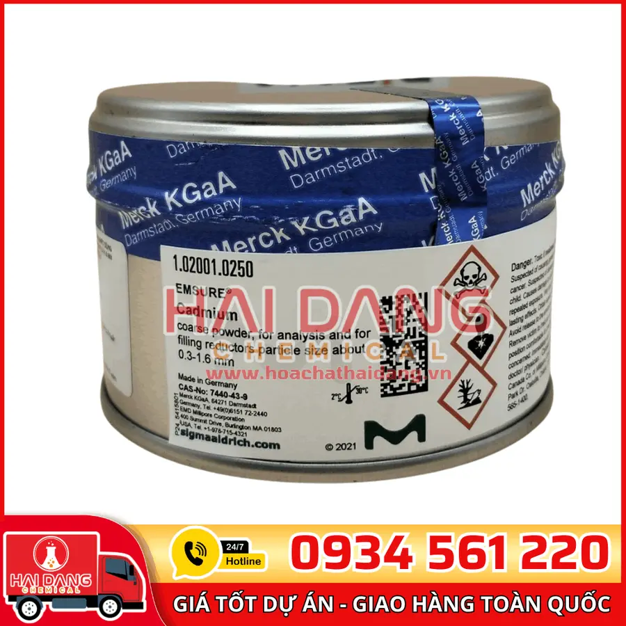 Cadmium (Cd) lọ 250g - Merck