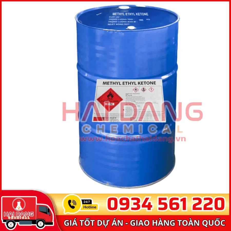 Dung Môi Methyl Ethyl Ketone (C₄H₈O) Trung Quốc 165kg/phuy