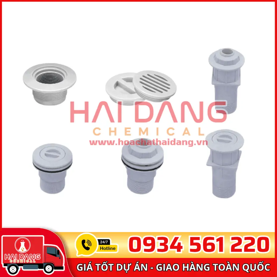 Ống Xuyên Tường Bể Bơi Nhựa ABS Bền Chắc, Lắp Đặt Dễ Dàng