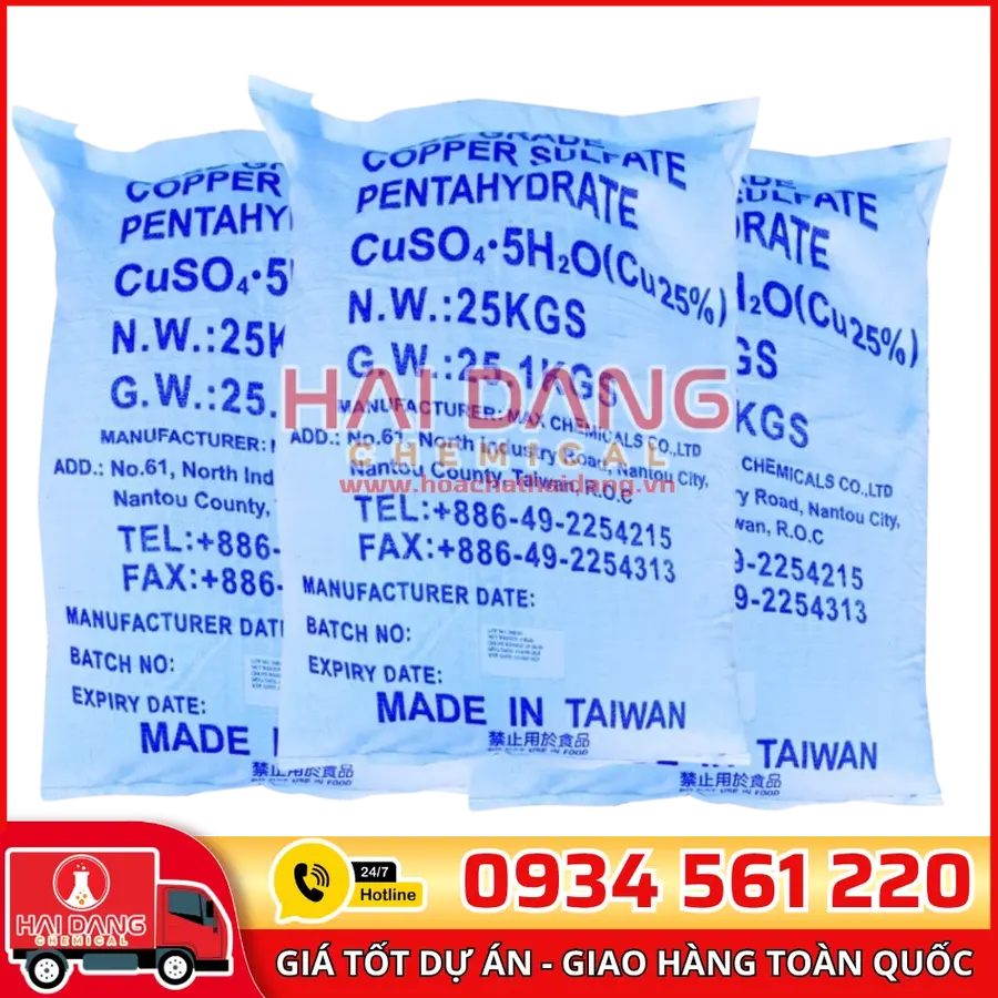 Đồng Sulphate CuSO4 – Hóa Chất Diệt Tảo Hồ Bơi Giá Tốt
