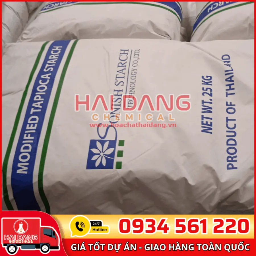 Tinh Bột Sắn Biến Tính Thái Lan Bao 25kg