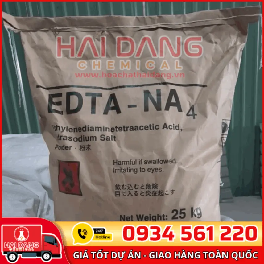 Edta 4Na 99% C₁₀H₁₂N₂Na₄O₈ Trung Quốc, Nhật Bản