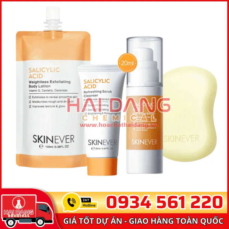 Salicylic Acid Trung Quốc – Hoạt Chất Tẩy Tế Bào Chết, Trị Mụn