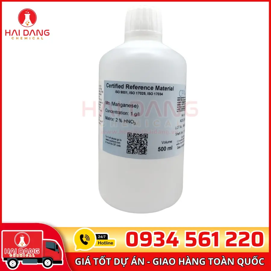 Dung Dịch Chuẩn Magnesium 1g/L AAS 500mL CPAchem