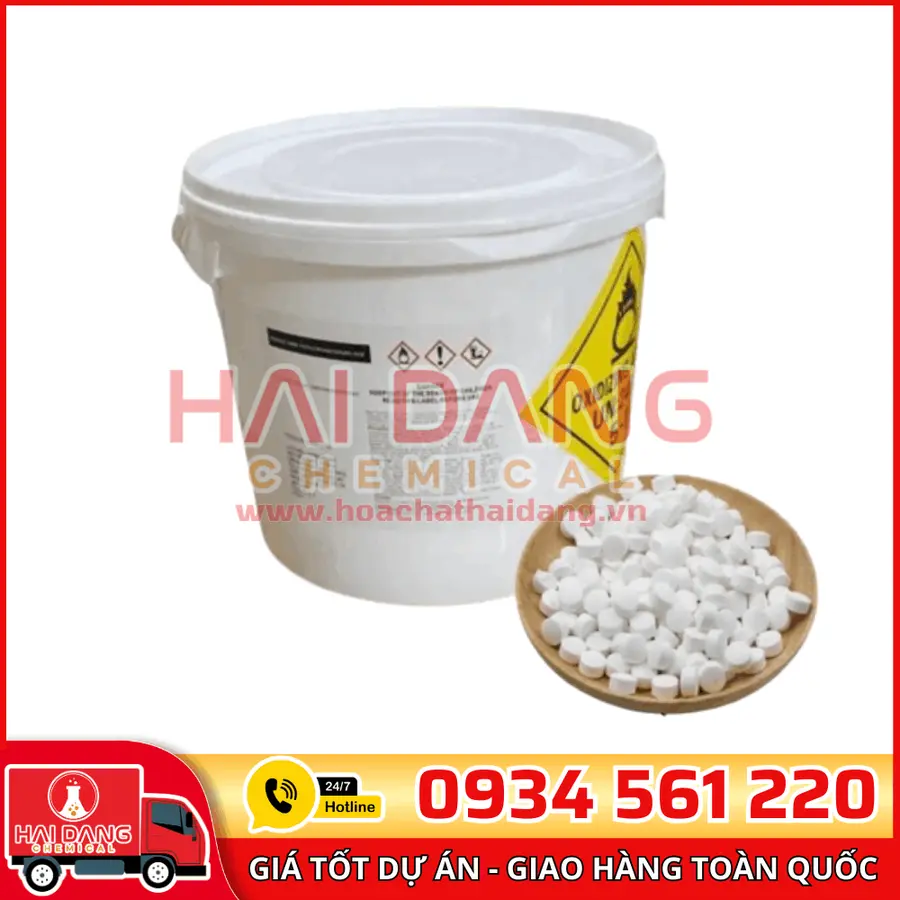 Tcca viên 2 Gam Trung Quốc C₃Cl₃N₃O₃