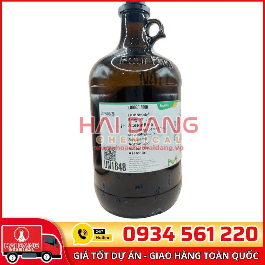 Acetonitrile HPLC  lọ 4L - Merck