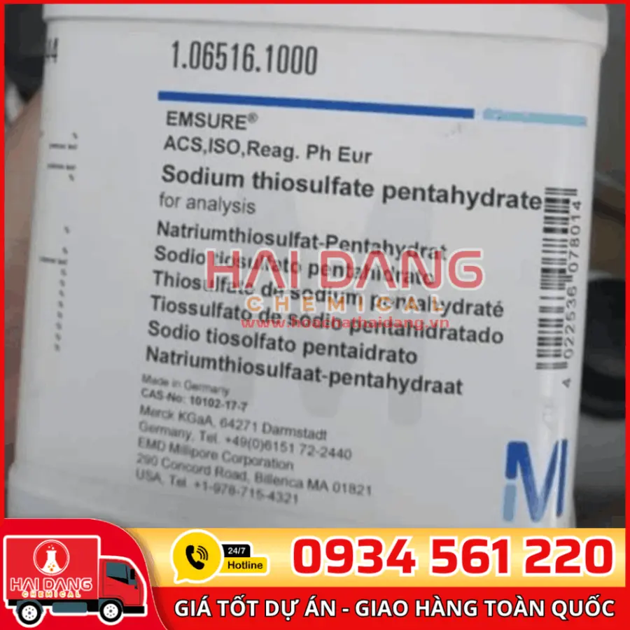 Sodium thiosulfate pentahydrate lọ 1kg - Merck