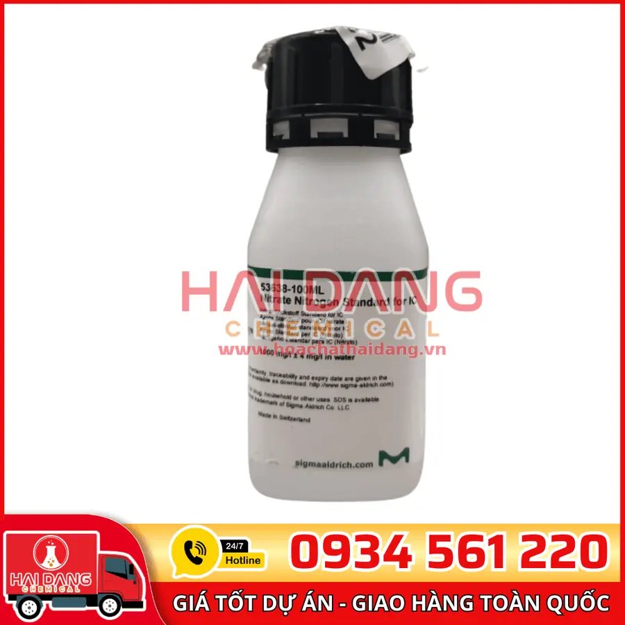 Dung dịch chuẩn IC – NO₃-N 1000 mg/L – lọ 100 ml, hãng Sigma