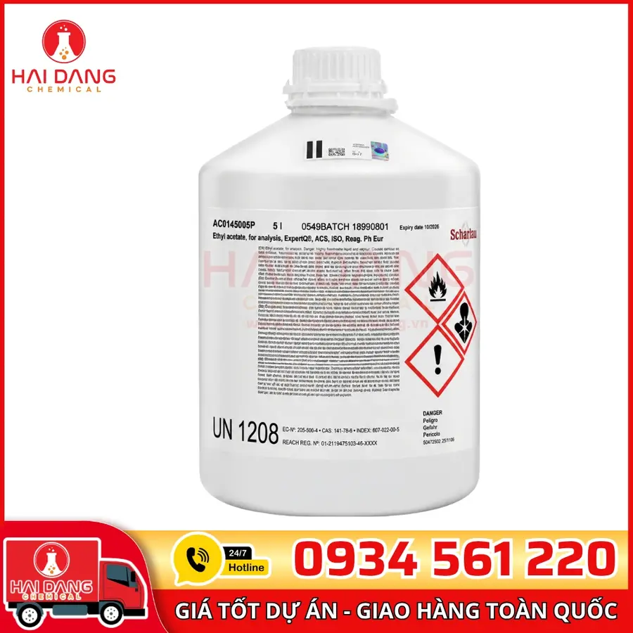 Ethyl acetate – CH3COOC2H5, lọ 1L hãng Scharlau