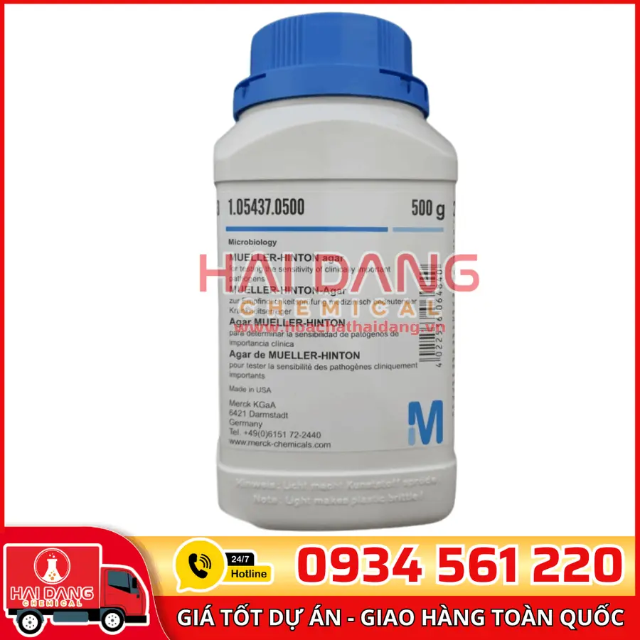 Mueller-Hinton Agar lọ 500g - Merck
