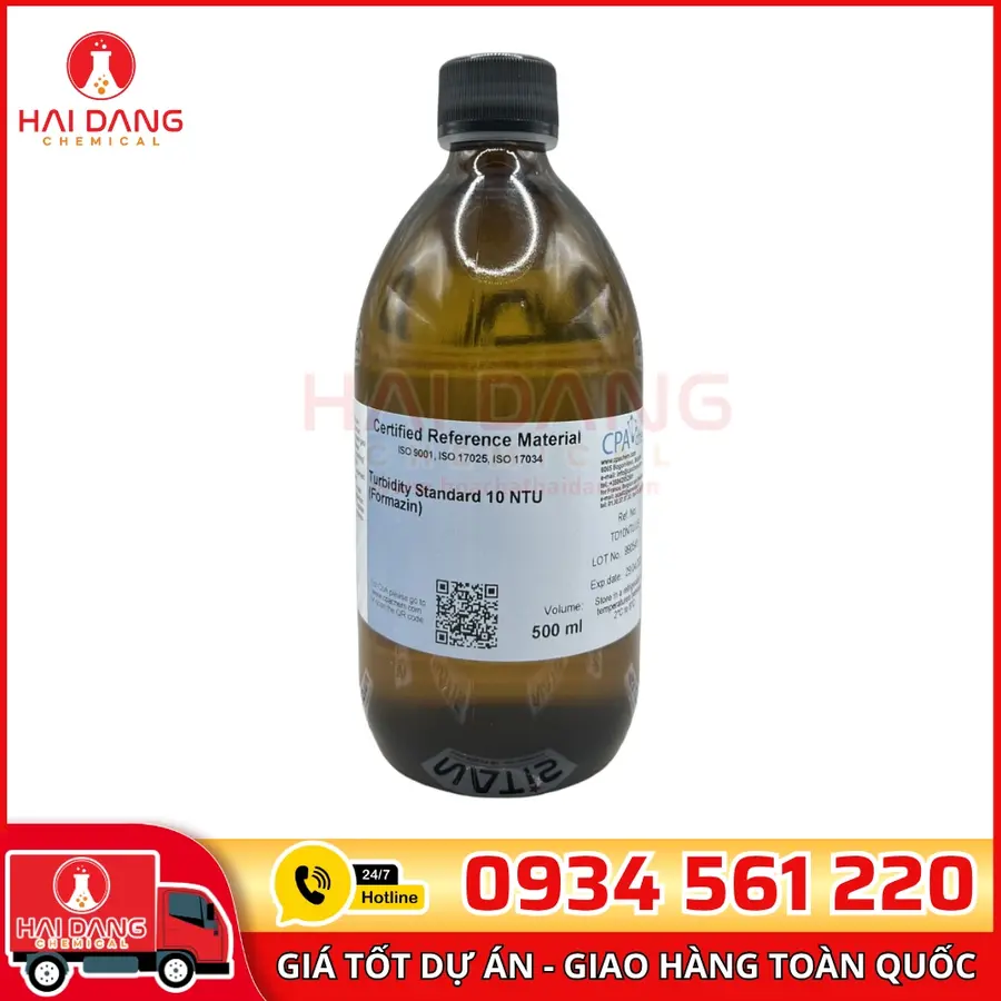 Dung Dịch Chuẩn Độ Đục 10NTU Chai 500mL CPAchem