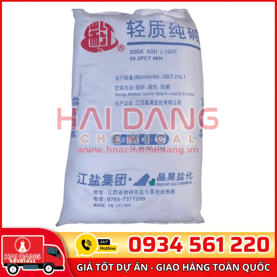 Sodium Carbonate Trung Quốc (Soda Ash Light) Na2CO3 99%