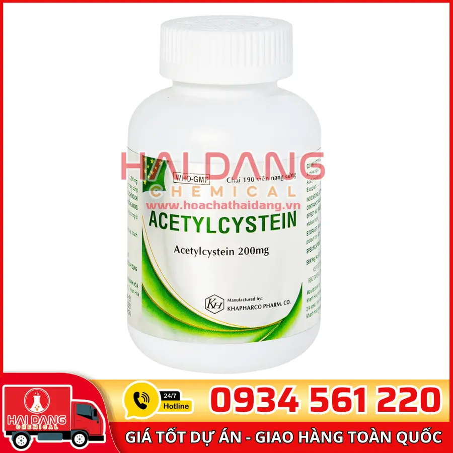 N-Acetyl L-Cysteine Trung Quốc – Hoạt Chất Long Đờm, Giải Độc Gan
