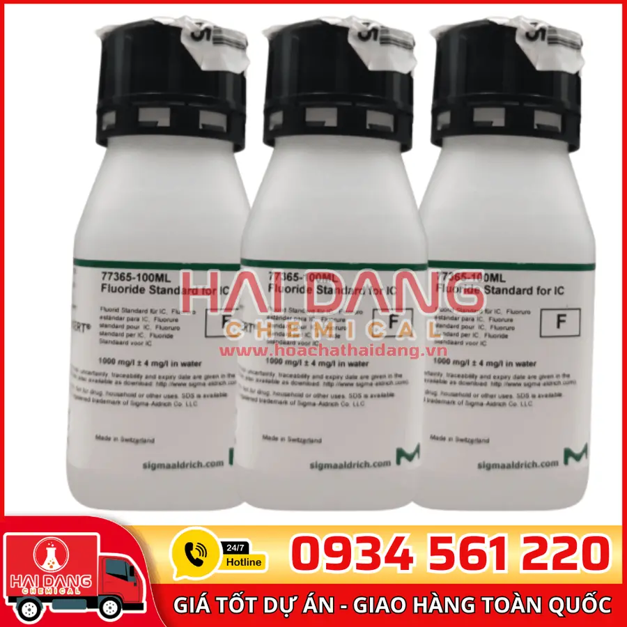 Dung dịch chuẩn IC - Fluoride (F⁻) 1000 mg/L lọ 100ml, hãng Sigma