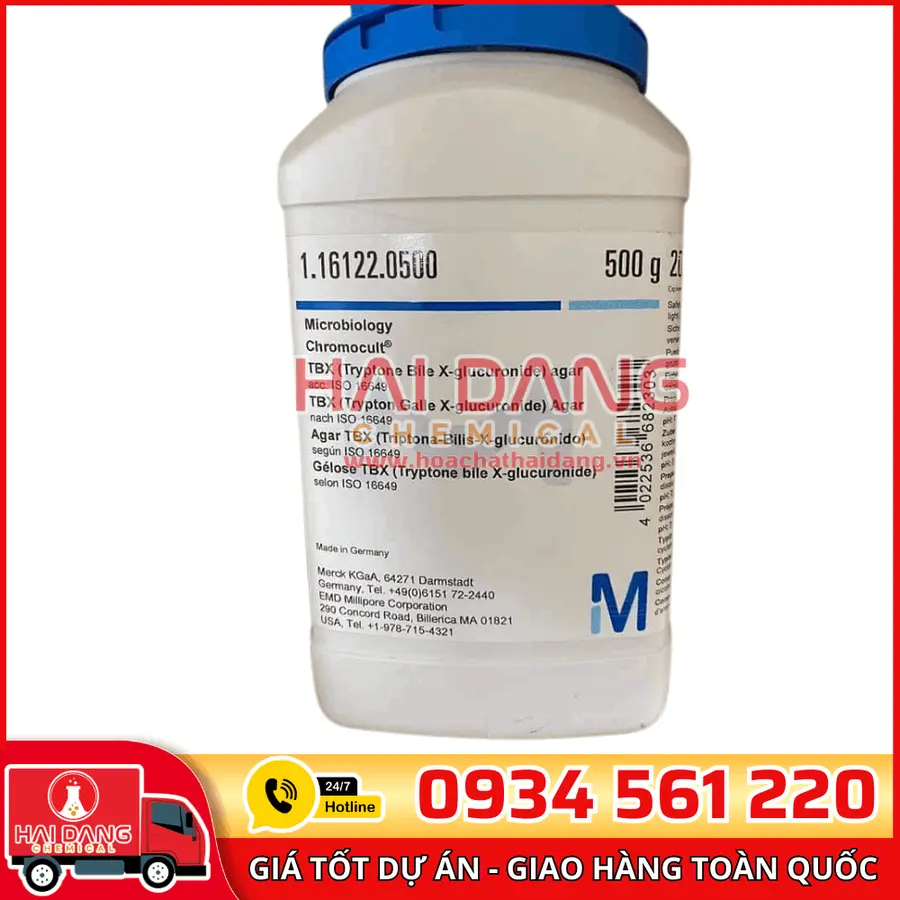 TBX (Tryptone Bile X-glucuronide) agar lọ 500g - Merck