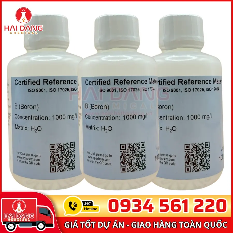Dung Dịch Chuẩn Boron B 1 g/L Cho AAS – CPAchem