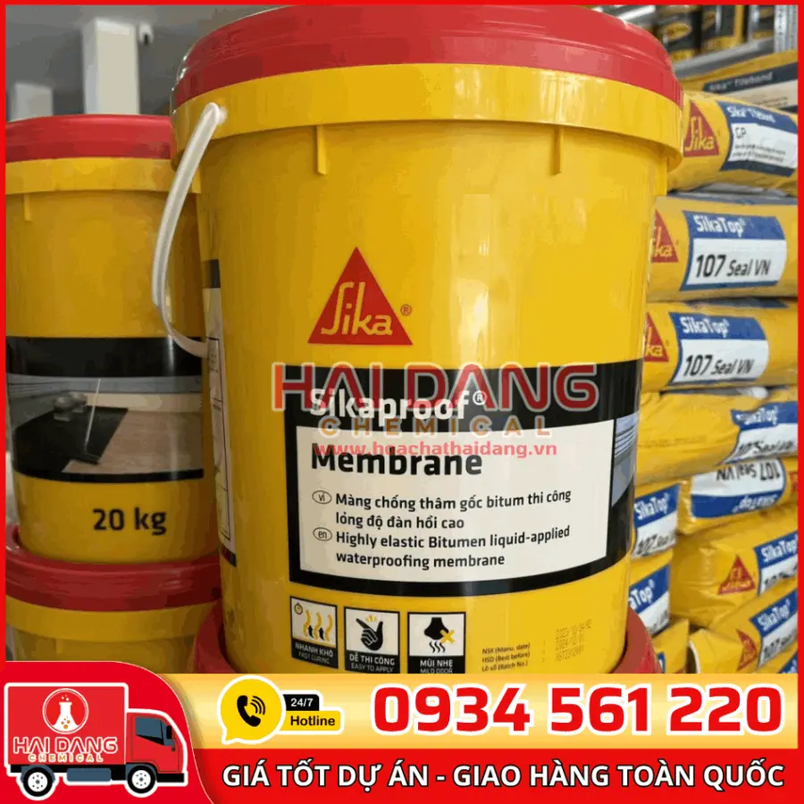 Sika Membrane – Chống Thấm Polyme Bitum Dạng Lỏng Linh Hoạt