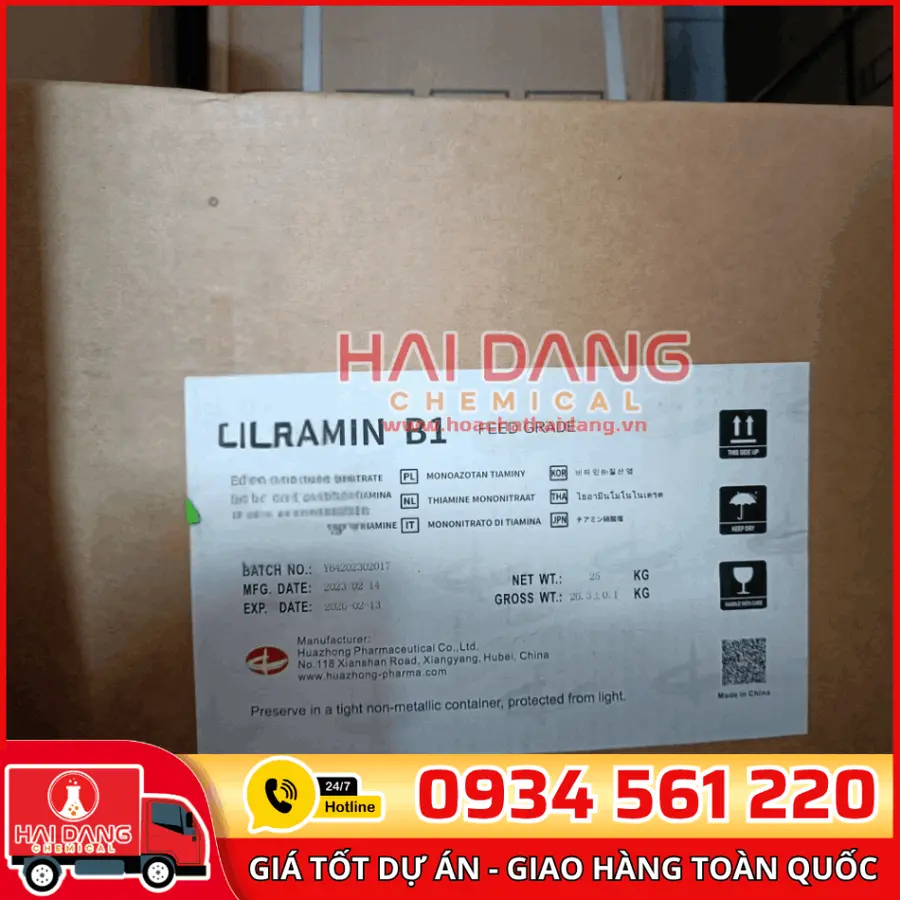 Vitamin B1 Thiamine Hydrochloride Trung Quốc