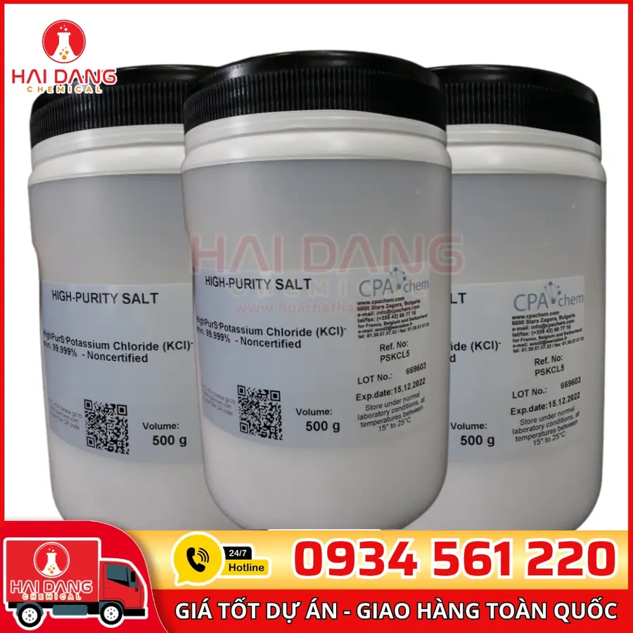 Potassium Chloride 99.999% 500g HighPurS CPAchem