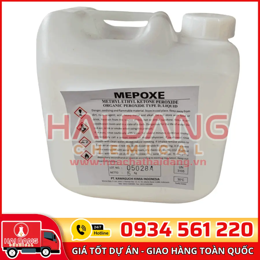 Butanox C₈H₁₈O₆ Indonesia – Xúc Tác Đóng Rắn Nhựa Polyester
