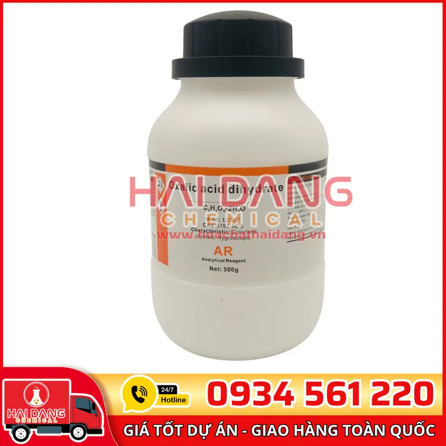 Oxalic Acid, lọ 500g - hãng Xilong