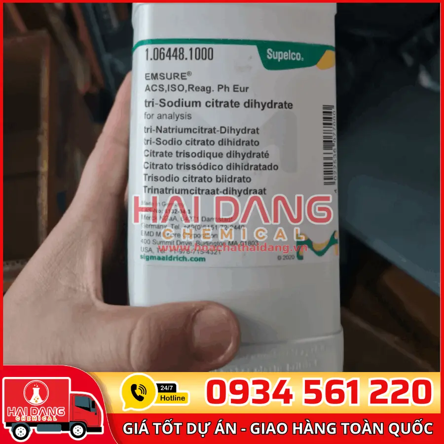 Tri-Sodium Citrate Dihydrate lọ 1kg - Merck