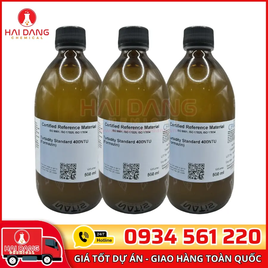 Dung Dịch Chuẩn Độ Đục 400NTU Chai 500mL CPAchem